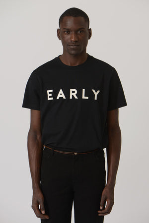 EARLY Logo Men Tee — BLACK / CARAMEL / CHOCOLATE