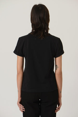 EARLY Logo Women Tee — BLACK / CARAMEL / CHOCOLATE