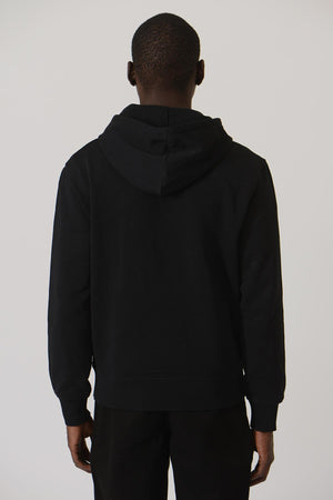 Early High-Stitch Logo Hoodie — BLACK