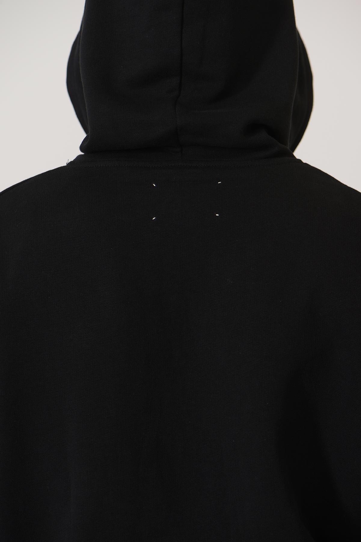 Early High-Stitch Logo Hoodie — BLACK