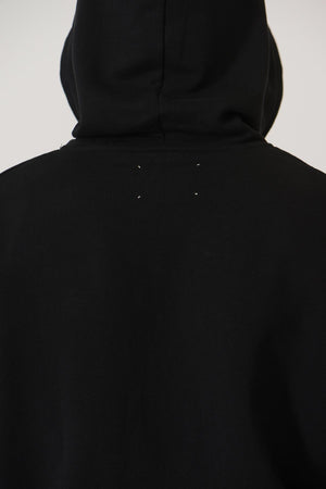 Early High-Stitch Logo Hoodie — BLACK