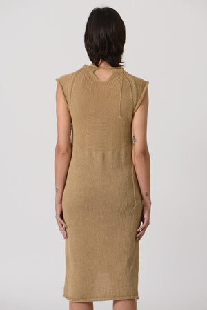 Shoulder See Through Knit Dress — HAY