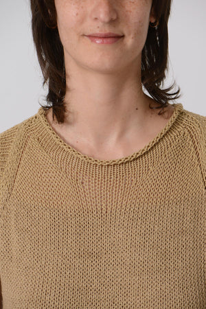 Shoulder See Through Knit Dress — HAY
