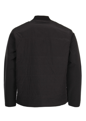 Two Tone Wadded Contour Jacket — BLACK