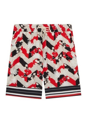 All Over Venice Shorts — RED / BLACK