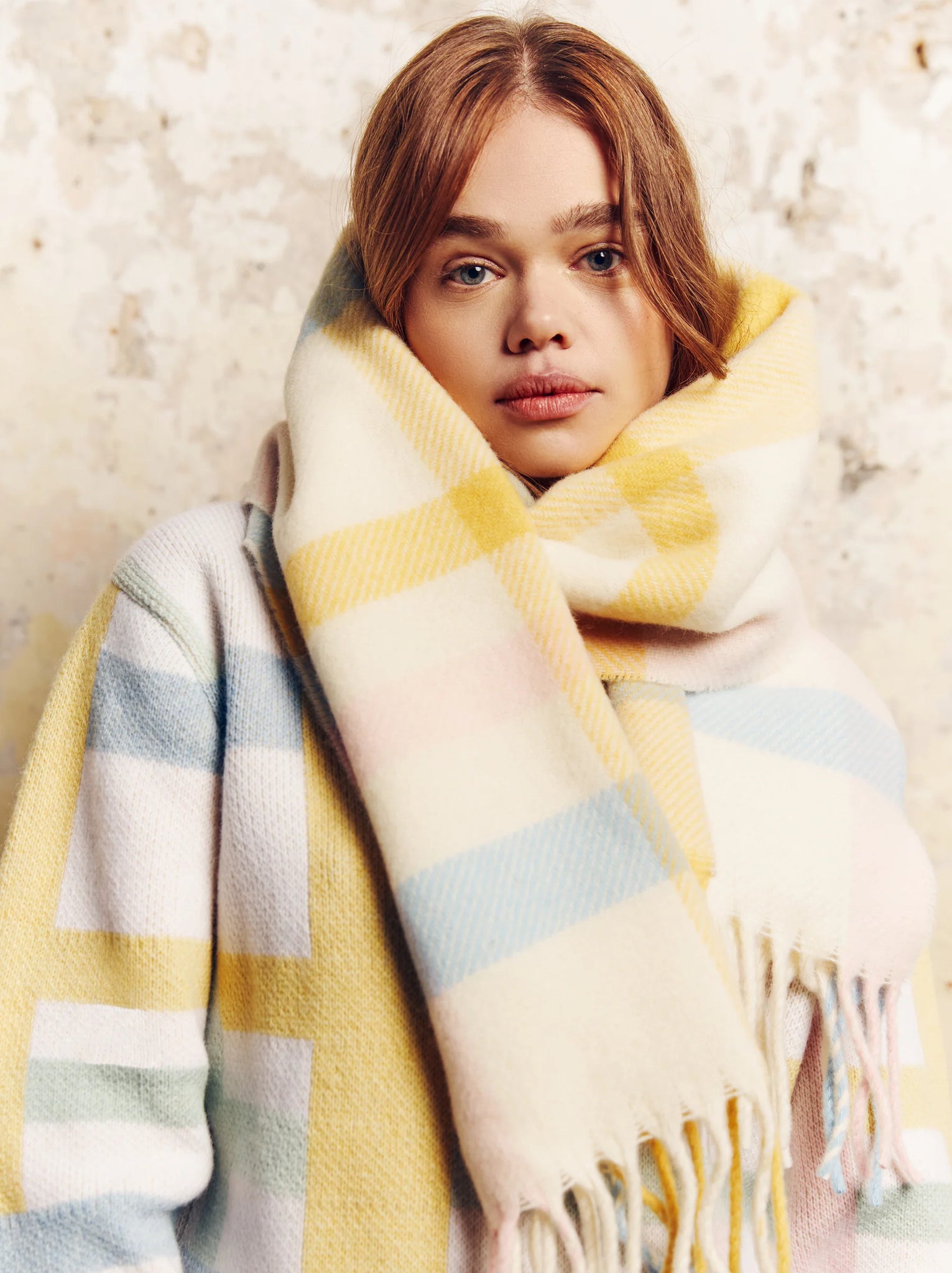 Scarf Stripes — ECRU MULTI