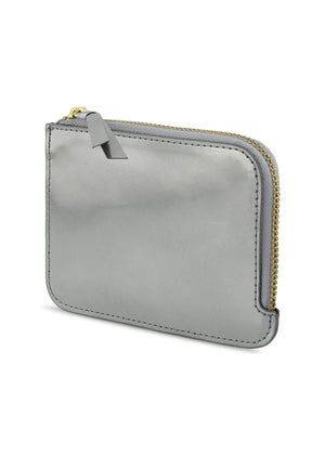 Zip Wallet — ARGENT MÉTALLISÉ IRIS
