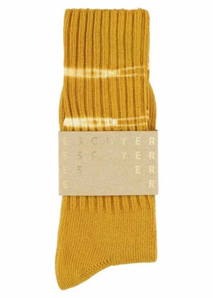 Women Dye Socks — MUSTARD