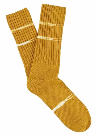 Women Dye Socks — MUSTARD