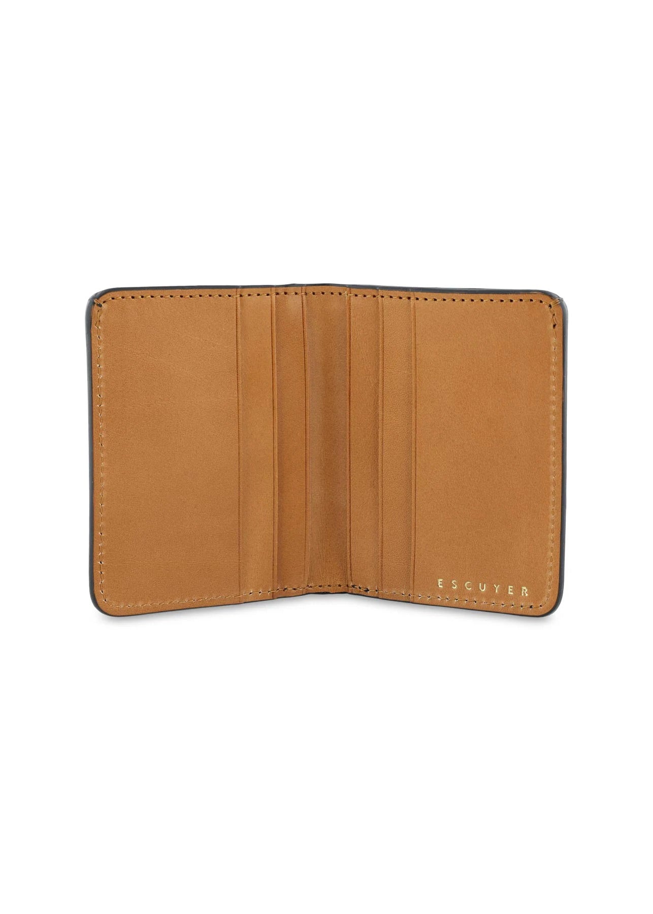 Slim Leather Wallet — BLUE CAMOUFLAGE