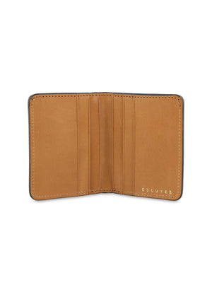 Slim Leather Wallet — BLUE CAMOUFLAGE