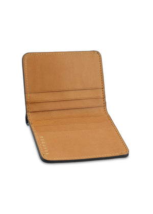 Slim Leather Wallet — BLUE CAMOUFLAGE