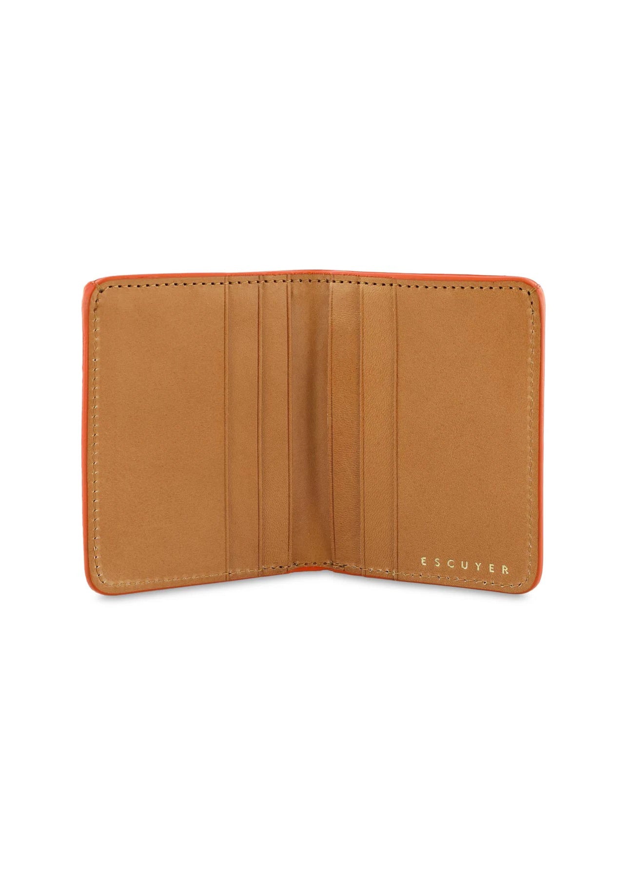 Slim Leather Wallet — ORANGE CAMOUFLAGE