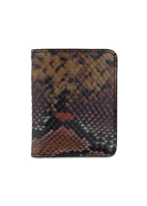 Slim Leather Wallet — SNAKE PRINT — ESCUYER X ADAPTA