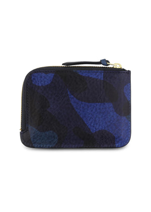 Zip Wallet — BLUE CAMOUFLAGE