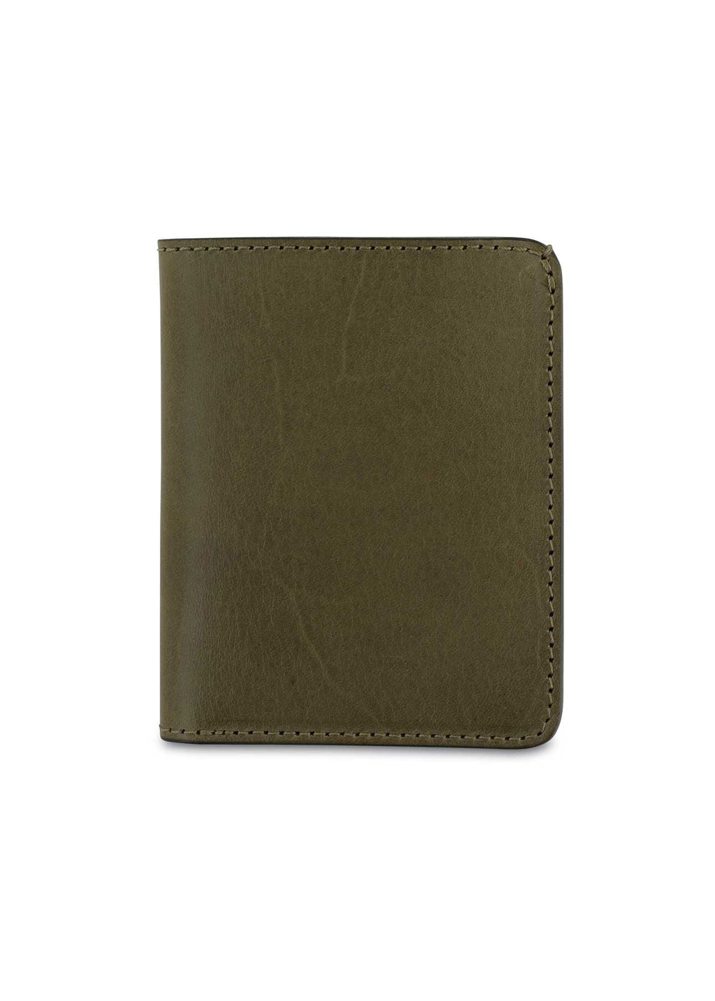 Slim Leather Wallet — KHAKI