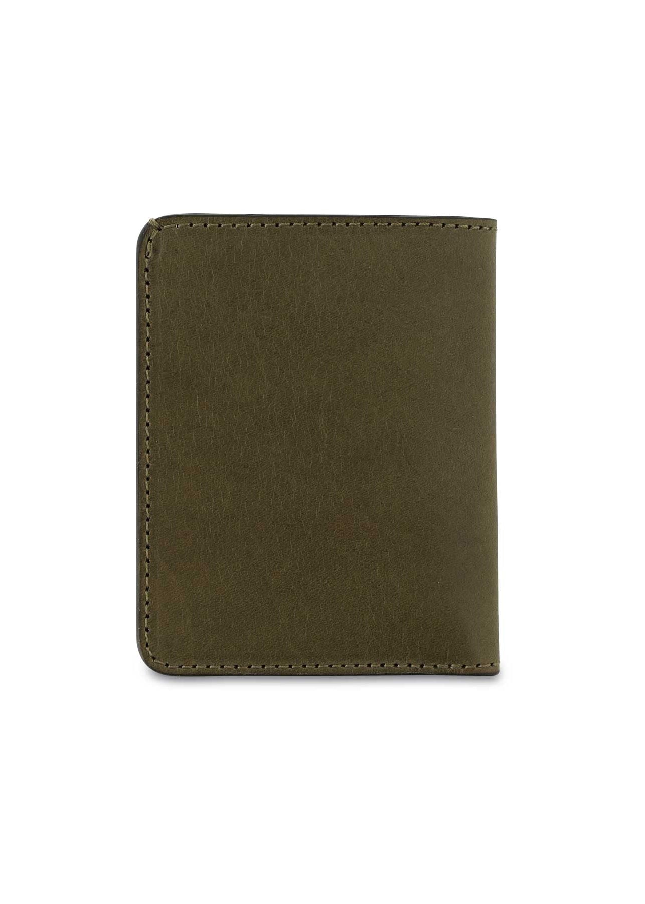 Slim Leather Wallet — KHAKI