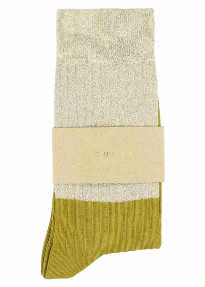 Lurex Block Socks — MULTI