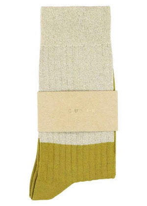 Lurex Block Socks — MULTI