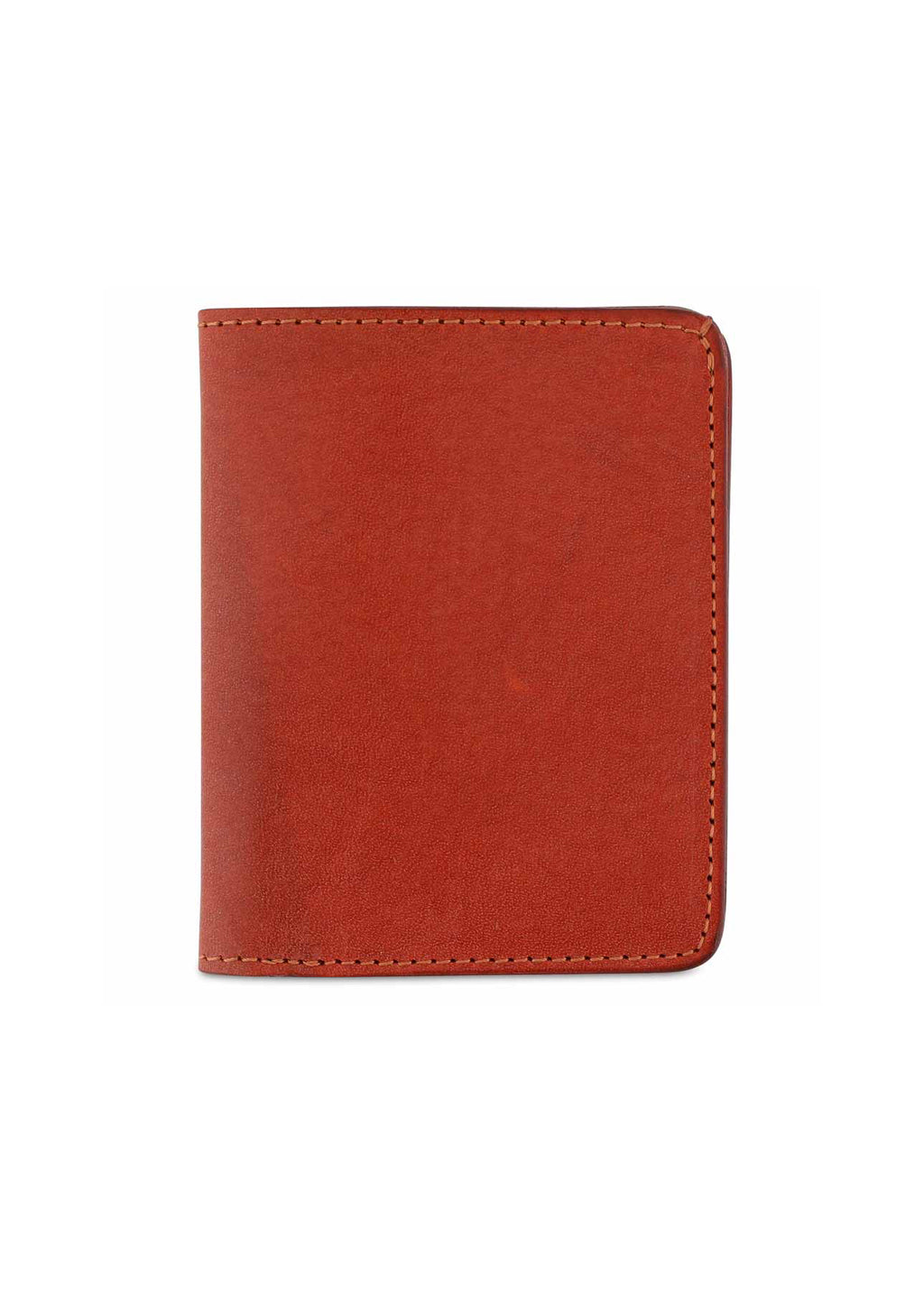 Slim Leather Wallet — ORANGE