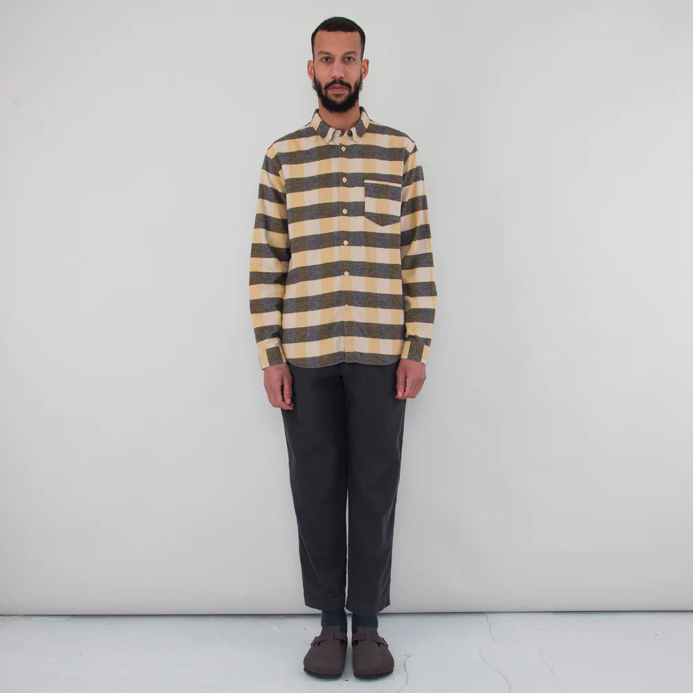 Relaxed Fit Shirt - Gold Flannel