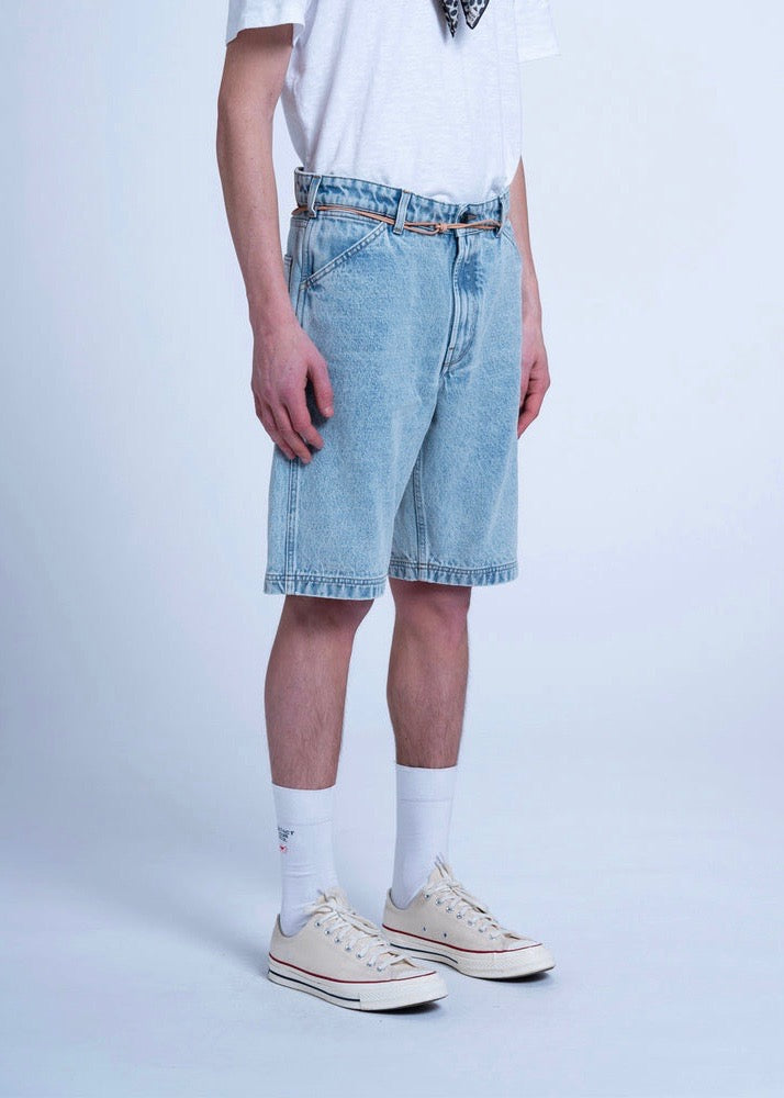 Jabali Algo Denim Short — BLEACHED