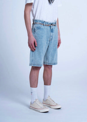 Jabali Algo Denim Short — BLEACHED
