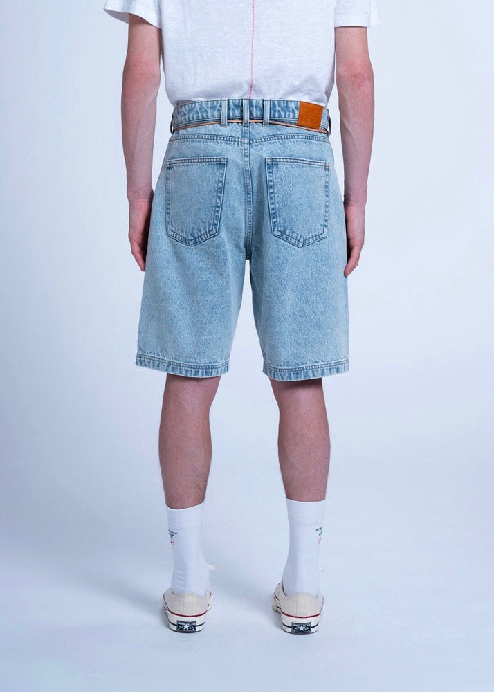 Jabali Algo Denim Short — BLEACHED