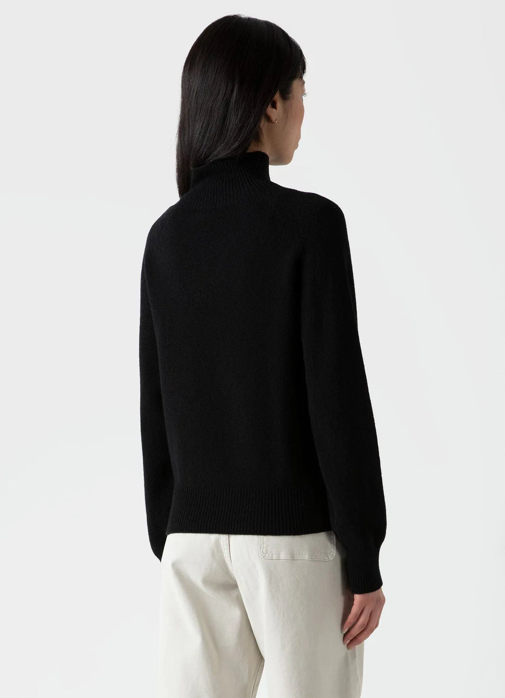 Lambswool Funnel Neck Sweater