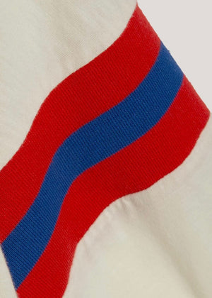 Skate T-Shirt M — WHITE / RED / BLUE