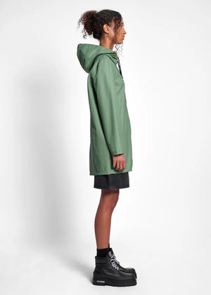 Stockholm Lightweight Zip Raincoat — LODEN GREEN