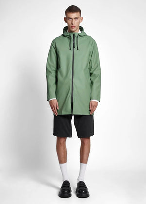 Stockholm Lightweight Zip Raincoat — LODEN GREEN