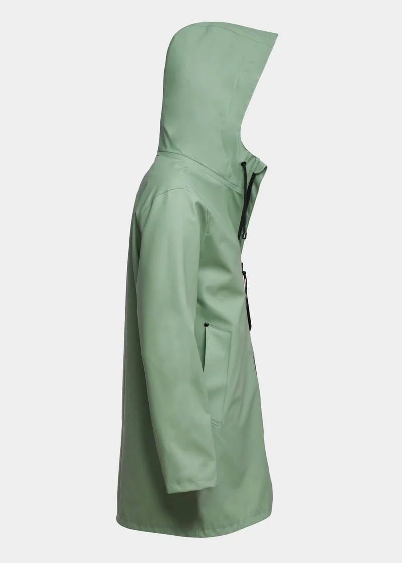 Stockholm Lightweight Zip Raincoat — LODEN GREEN