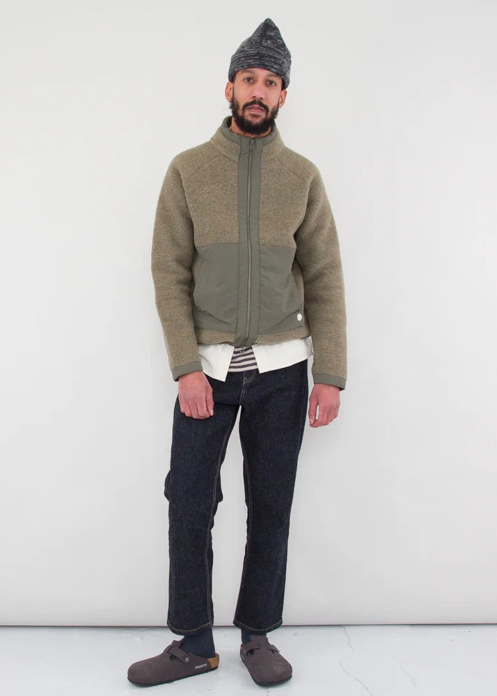 Signal Fleece Wool Jacket — OLIVE