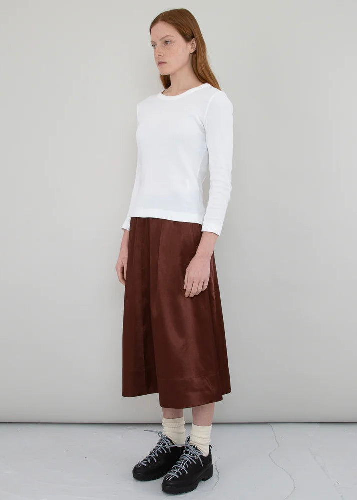 Full Seam Skirt — OXBLOOD