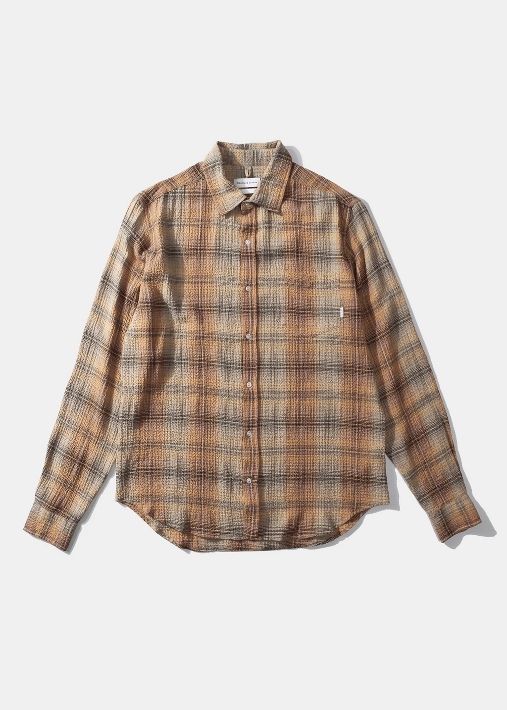 Orson Checkered Shirt — ORANGE