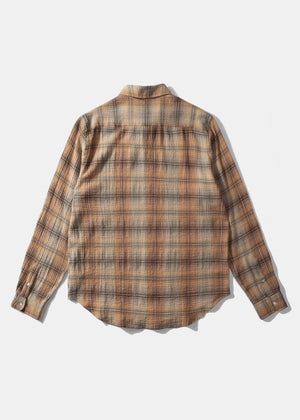 Orson Checkered Shirt — ORANGE