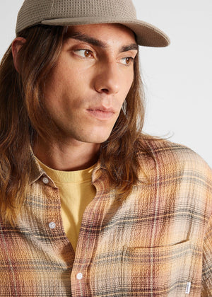 Orson Checkered Shirt — ORANGE