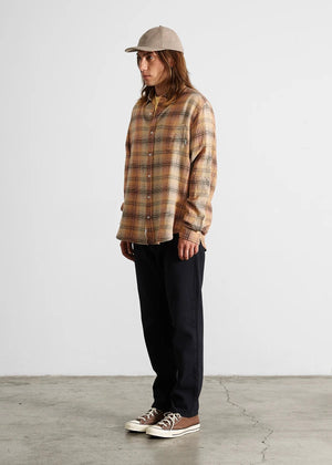 Orson Checkered Shirt — ORANGE