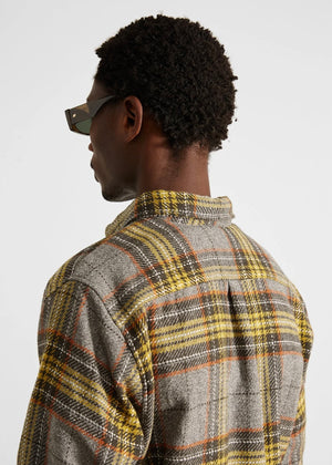 Edmmond Checkered Shirt — GREY