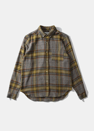 Edmmond Checkered Shirt — GREY