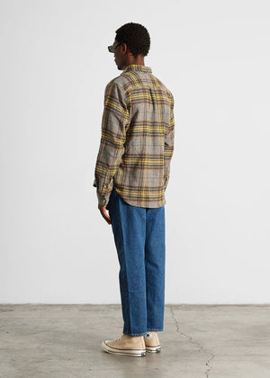 Edmmond Checkered Shirt — GREY