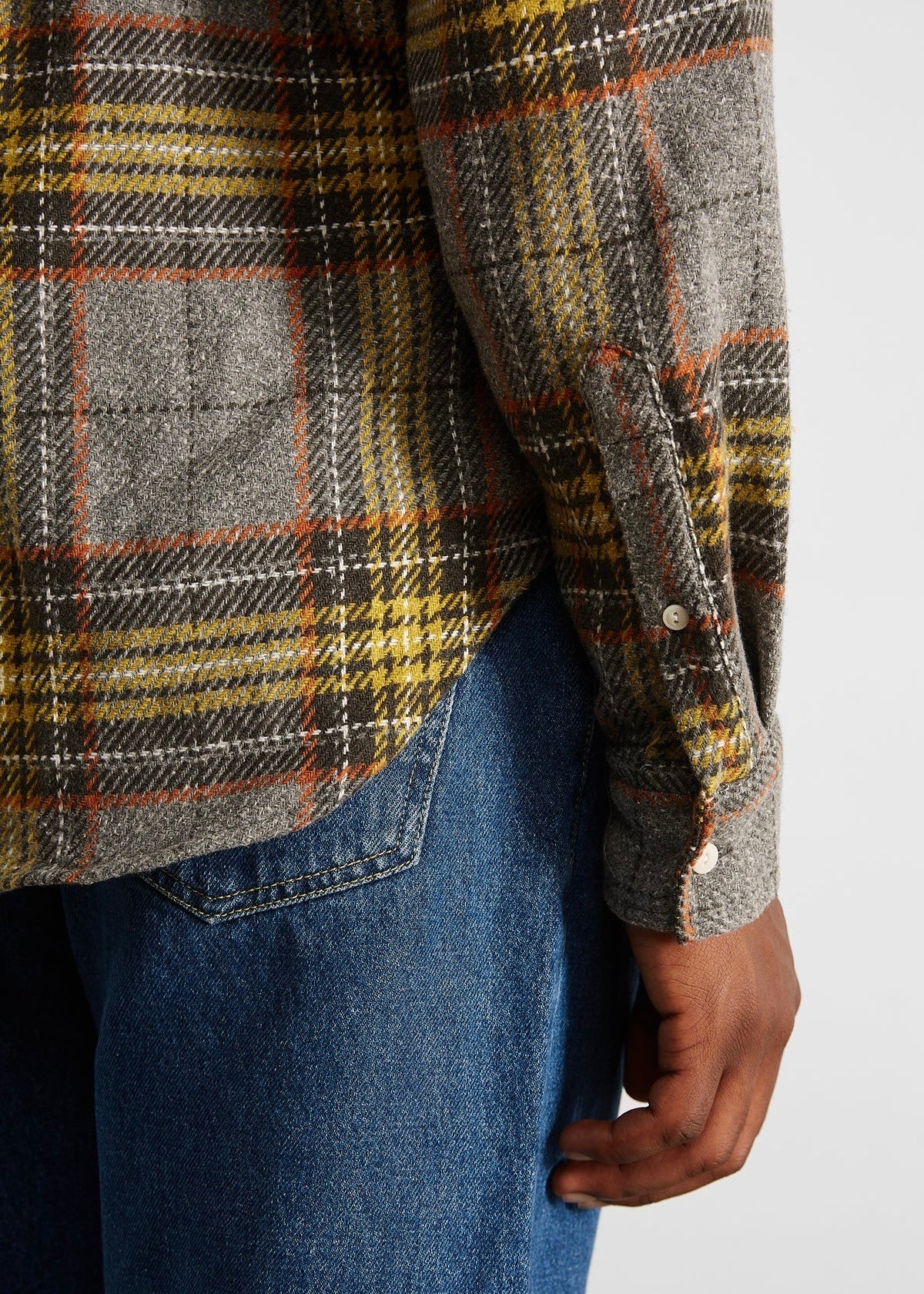 Edmmond Checkered Shirt — GREY