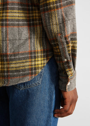 Edmmond Checkered Shirt — GREY