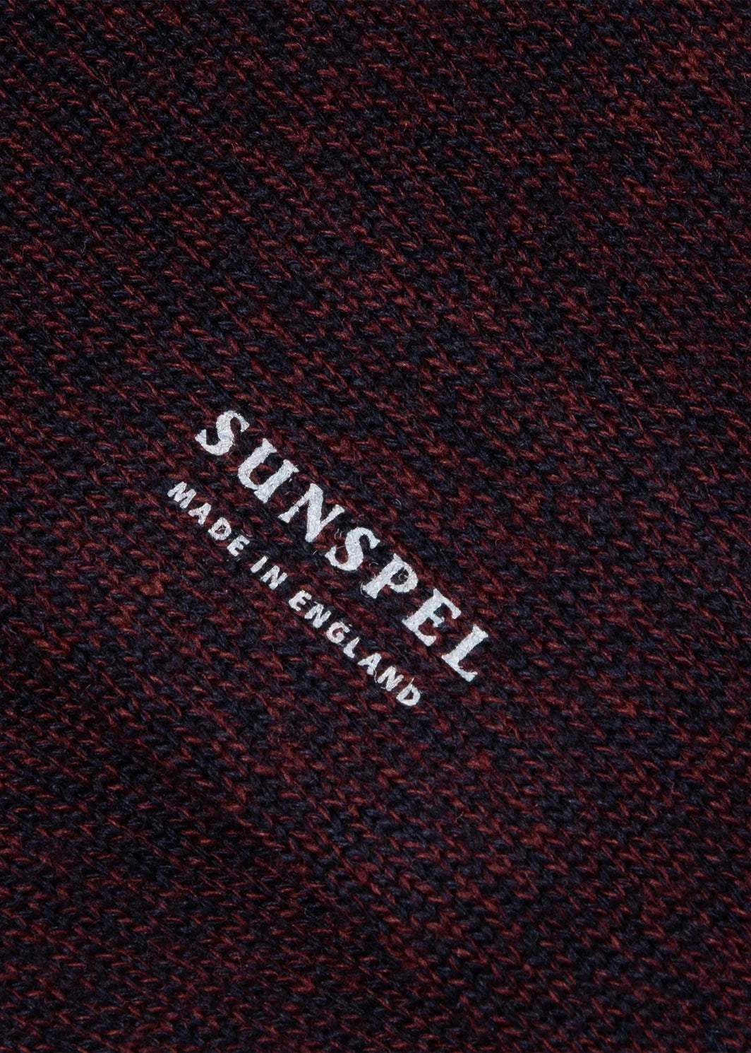 SUNSPEL Chunky Merino Sock — MAROON TWIST