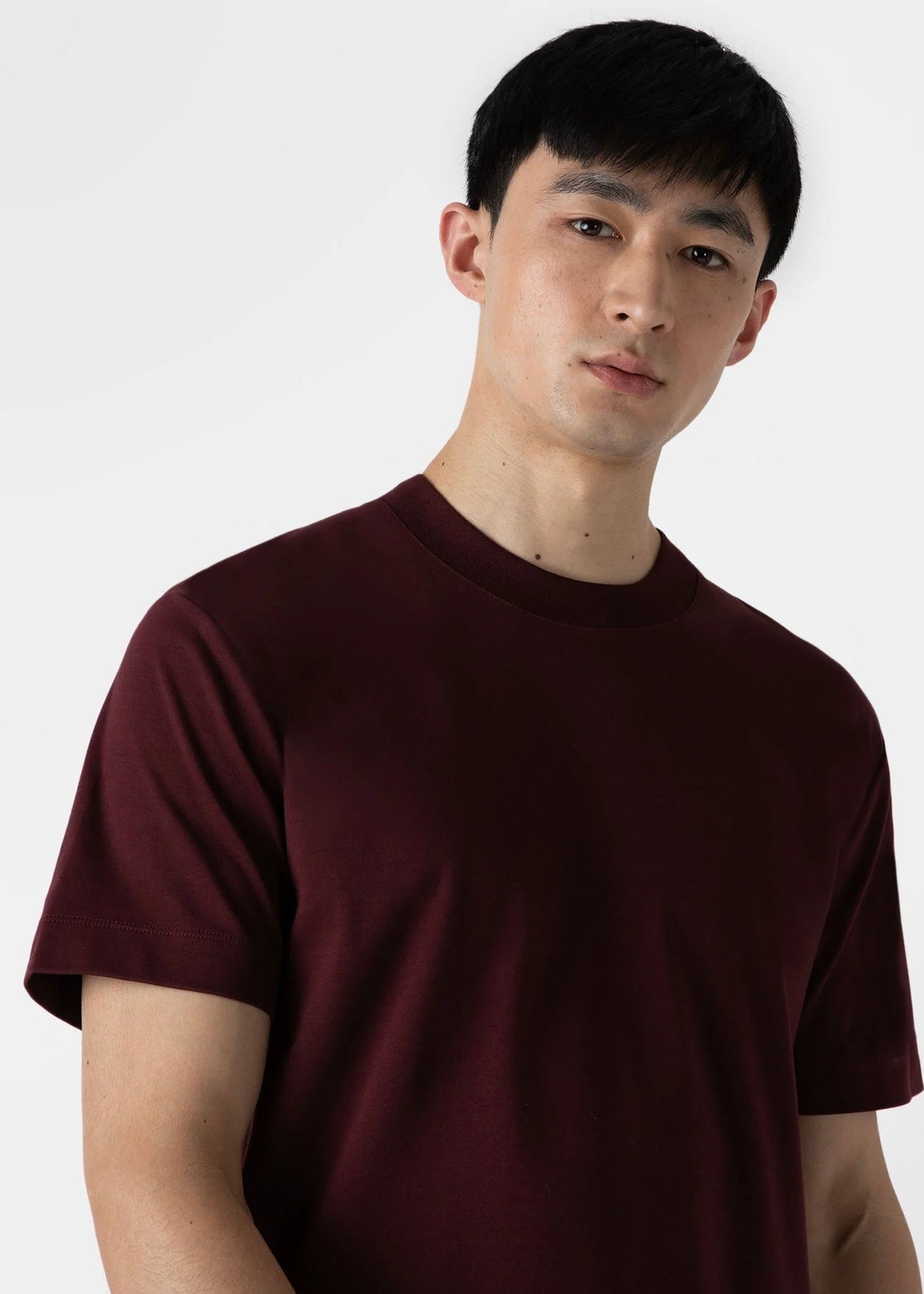 Relaxed Fit Heavyweight T-Shirt — MAROON