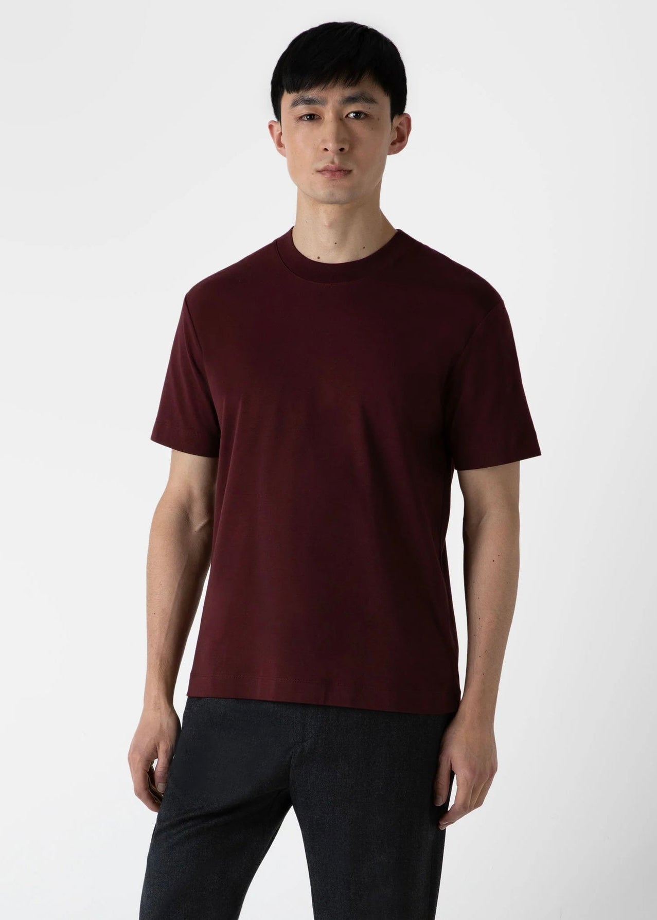 Relaxed Fit Heavyweight T-Shirt — MAROON