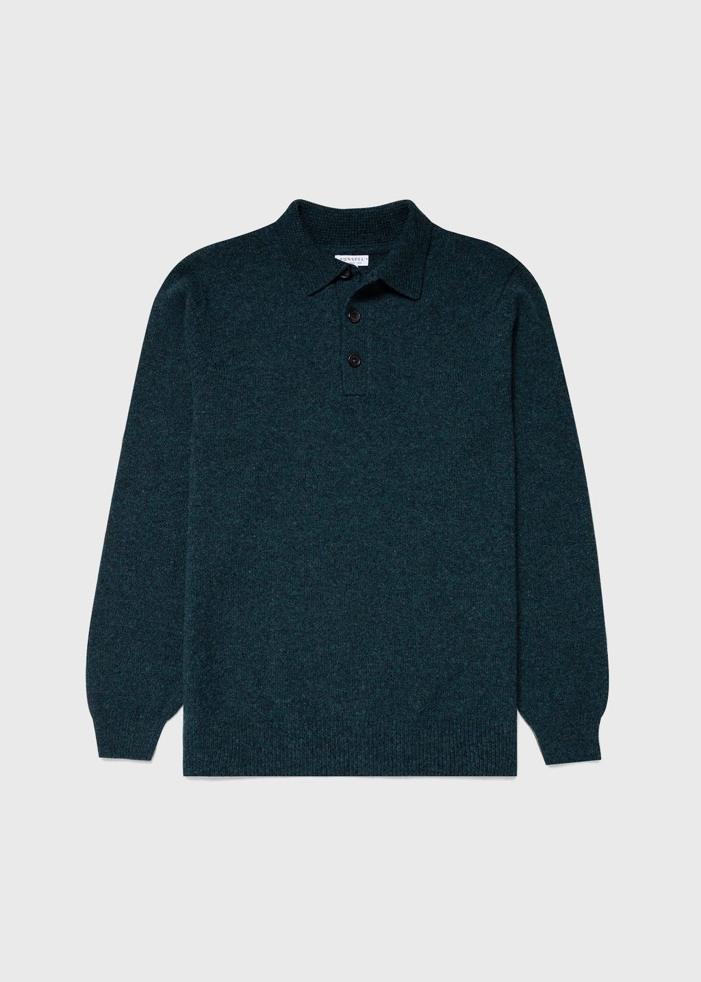 Lambswool Polo Shirt — PEACOCK