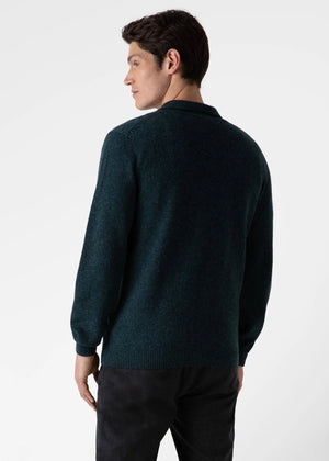 Lambswool Polo Shirt — PEACOCK