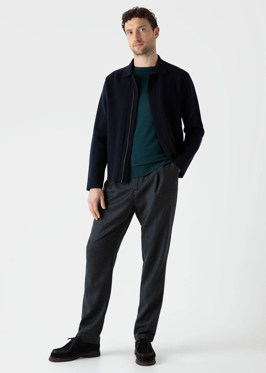 Double Face Jacket — NAVY